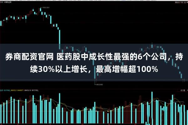 券商配资官网 医药股中成长性最强的6个公司，持续30%以上增长，最高增幅超100%
