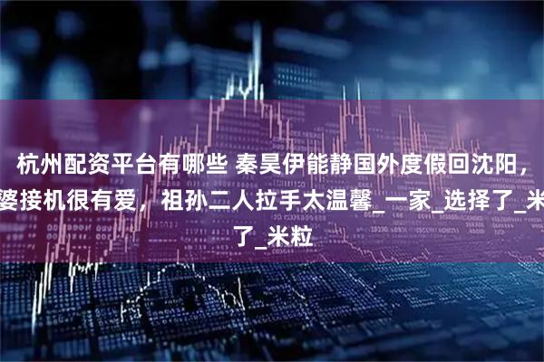 杭州配资平台有哪些 秦昊伊能静国外度假回沈阳，婆婆接机很有爱，祖孙二人拉手太温馨_一家_选择了_米粒
